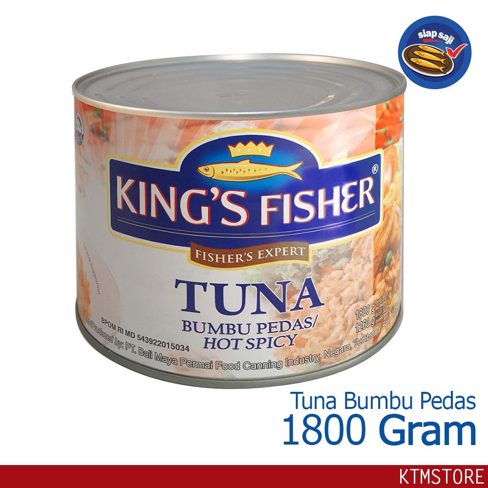 

KtmStore King's Fisher Tuna Hot Spicy 1800g Daging Tuna Makanan Kaleng
