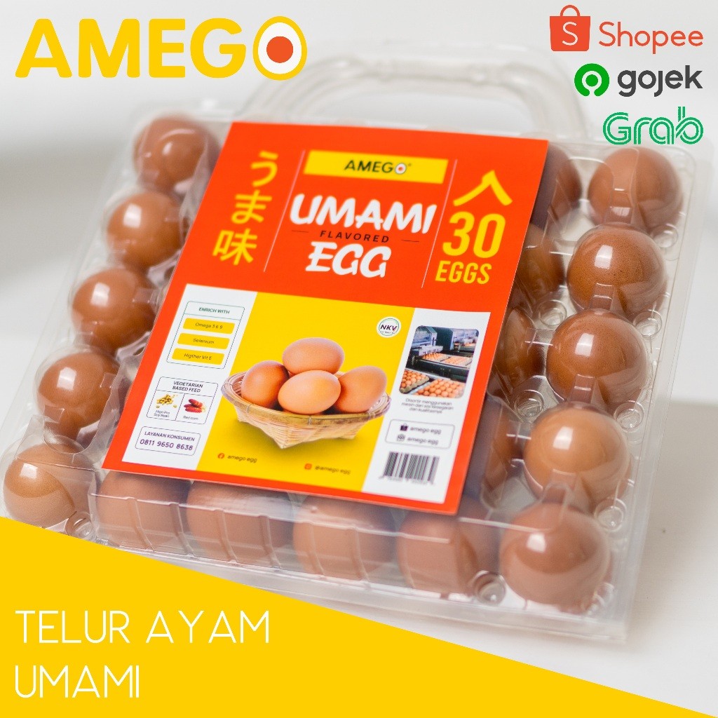 

Telur Ayam Umami Omega Plus per 30 pcs