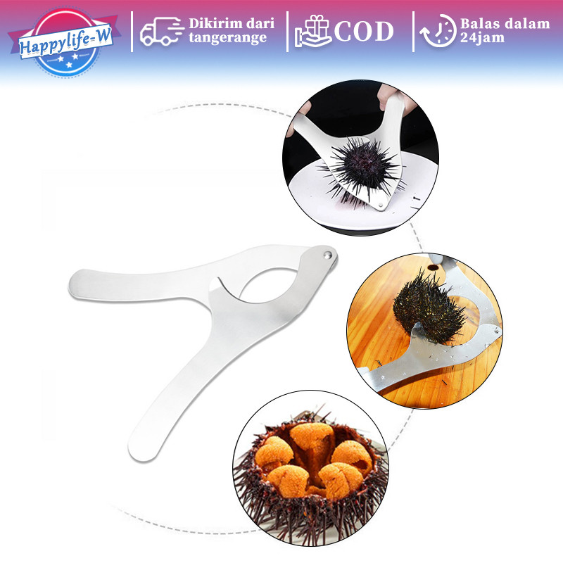 Landak Laut Sea Urchin Opener Stainless Gunting Sea Urchin Sea Urchin Pliers Alat Pembuka Bulu Babi