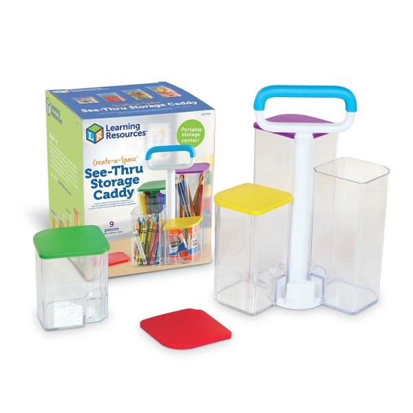 

Learning Resources Create-a-Space See-thru Storage Caddy
