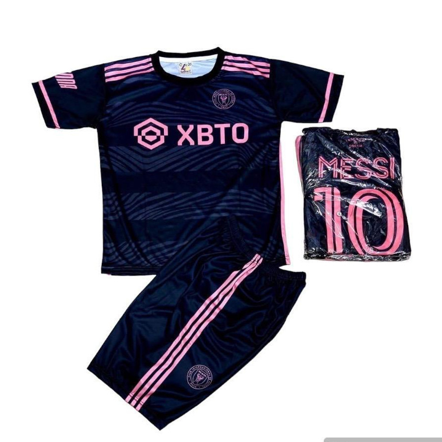 Jersey Messi Inter Miami Terbaru Untuk Anak Usia 2-14 Tahun Terbaru 2024 / Setelan Baju Bola Anak La