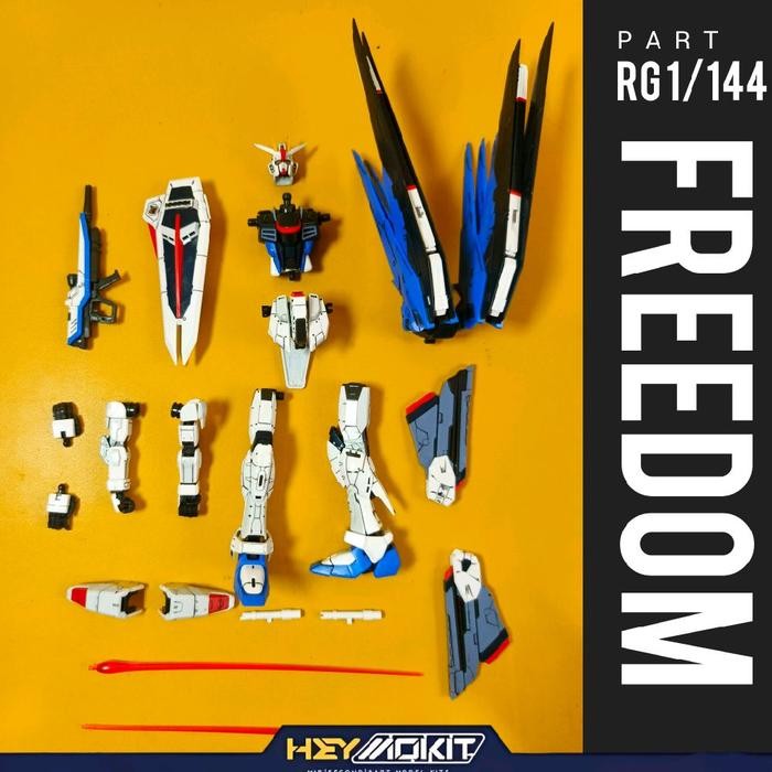 REAL GRADE RG 1/144 FREEDOM BANDAI GUNDAM ‎PART HEAD FACE VFIN V FIN TORSO BODY CHEST WAIST SKIRT AR