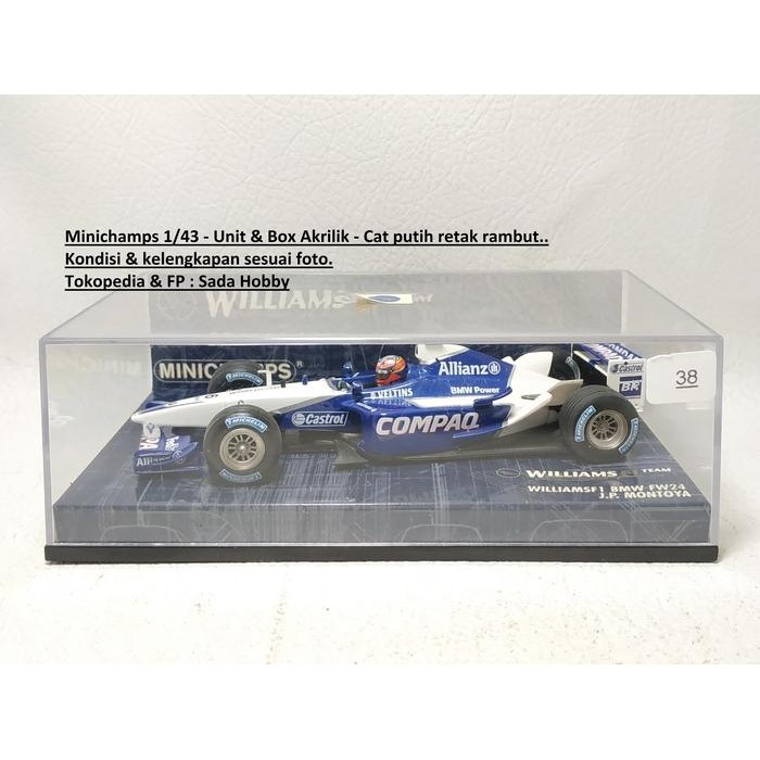 AD99 Minichamps 1/43 Williams F1 Team Williams BMW FW24 Compaq No 6 J.P. Montoya