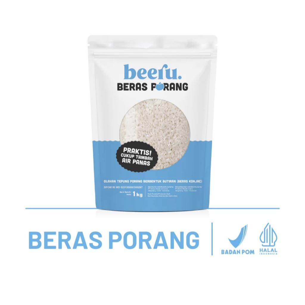 

[ READY STOCK ] Beeru Beras Porang Pouch 1 Kg - Shirataki Konjac Rice