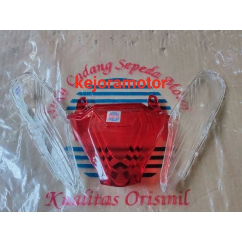 mika sen+stop belakang beat deluxe/street/2020-2023/street/kaca sen mika stop beat new led/win