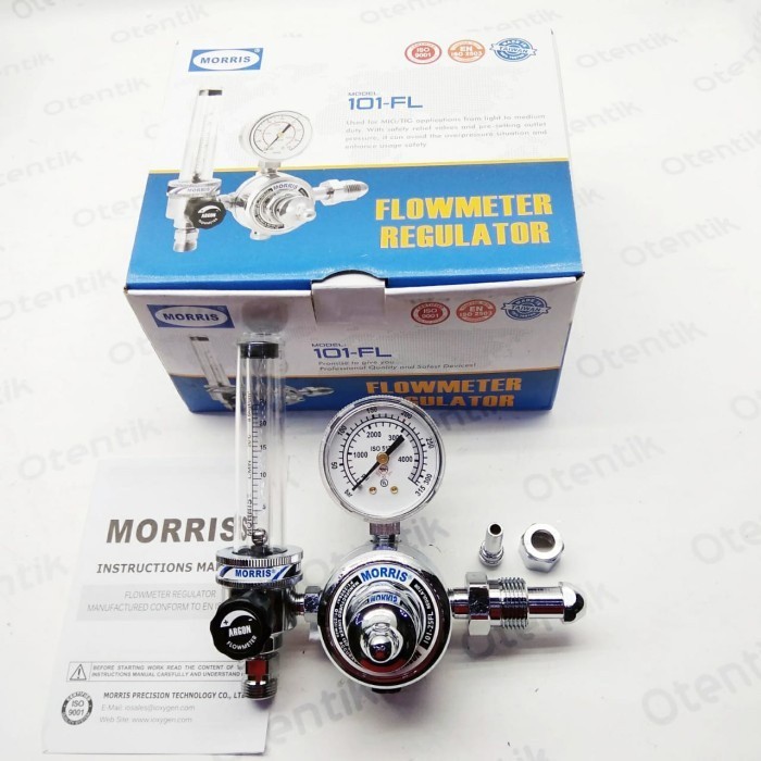 MORRIS REGULATOR ARGON 101-25FL-AR - FLOWMETER REGULATOR 101 FL - REGULATOR LAS ARGON MORRIS