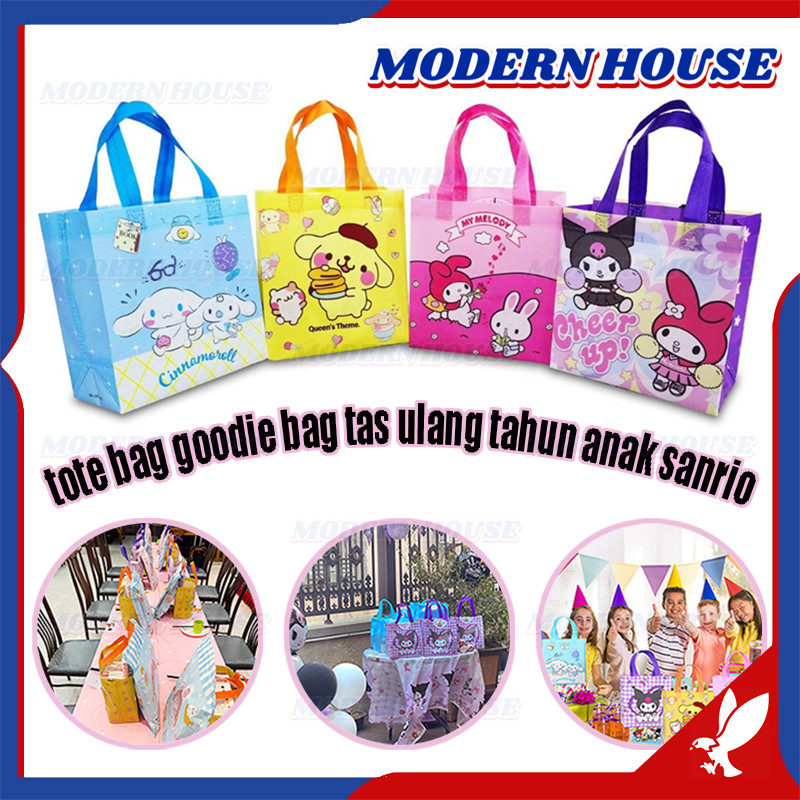

Tas ulang tahun karakter sanrio / tas ulta sanrio cinnmoroll kuromi melody / goddie bag birthday anak snack bag