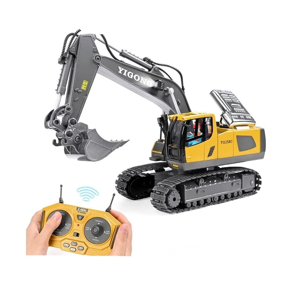 Mainan Anak RC YIGONG EXCAVATOR RC Dump Truck RC Tracktor Mainan Remote Control Trucks RC Track Trac