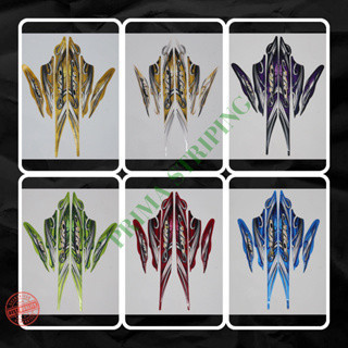 STRIPING STIKER MOTOR MIO SPORTY SMILE 2010 HITAM