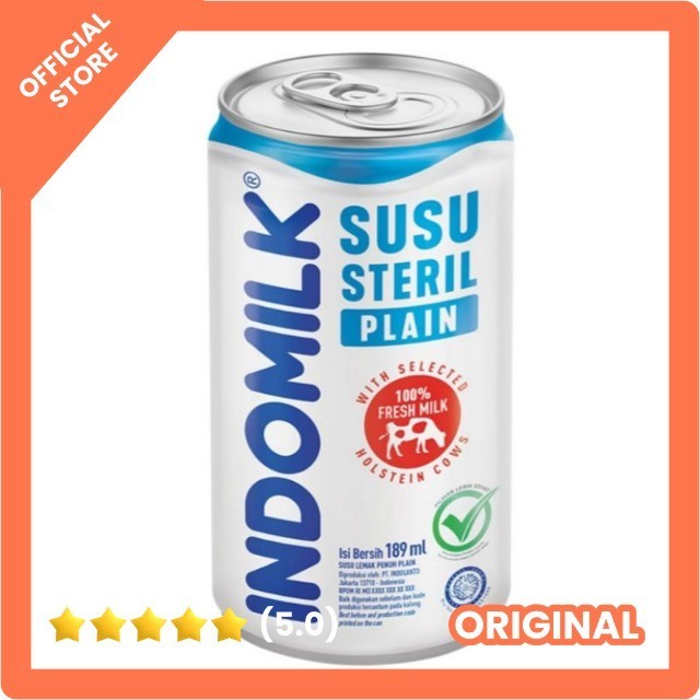 

SUSU Indomilk steril kaleng plain - honey 189gr