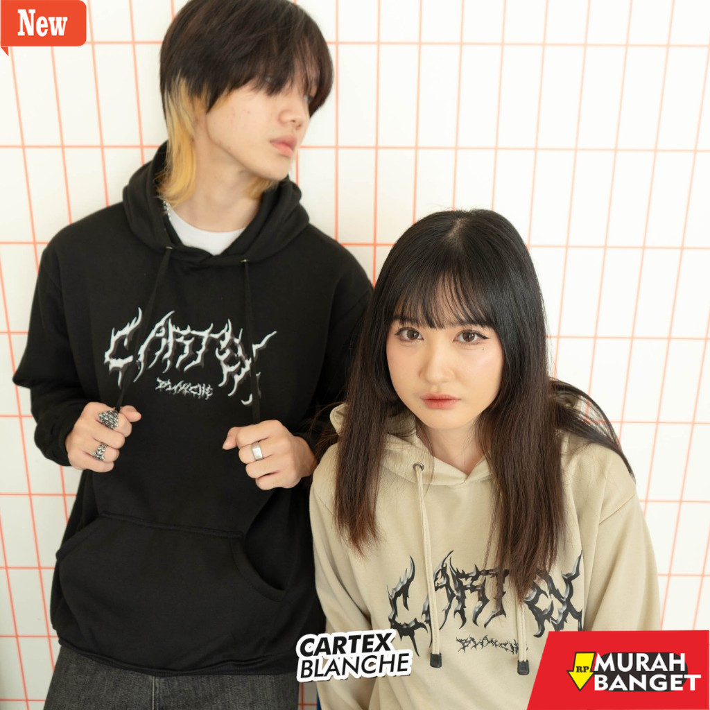 hoodie pria recomended shopee CARTEXBLANCHE - Emo Style Jaket Hoodie Jumper Sablon Unisex Pria - Wan