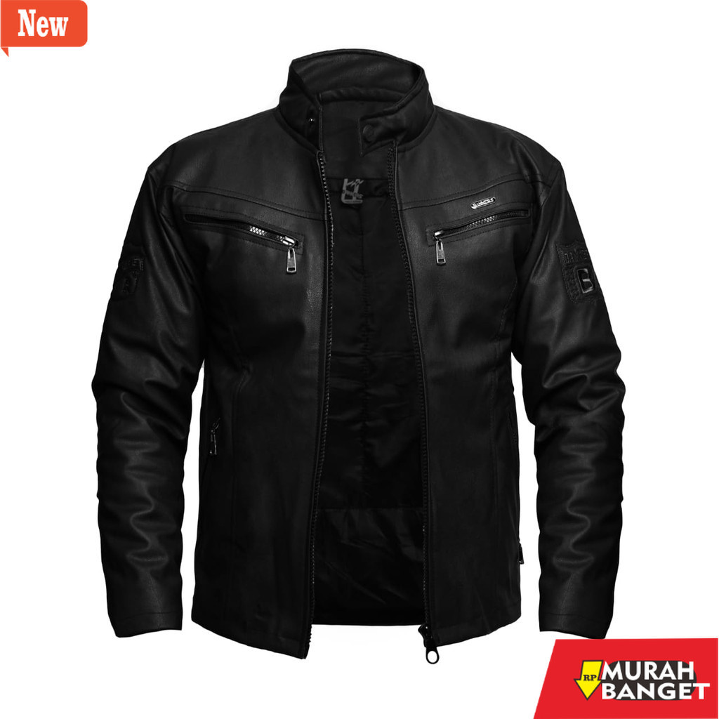jaket kulit pria garut Jaket Kulit MotorJumbo Big size Pria XXL XXXL Distro Cowok laki laki Premium 