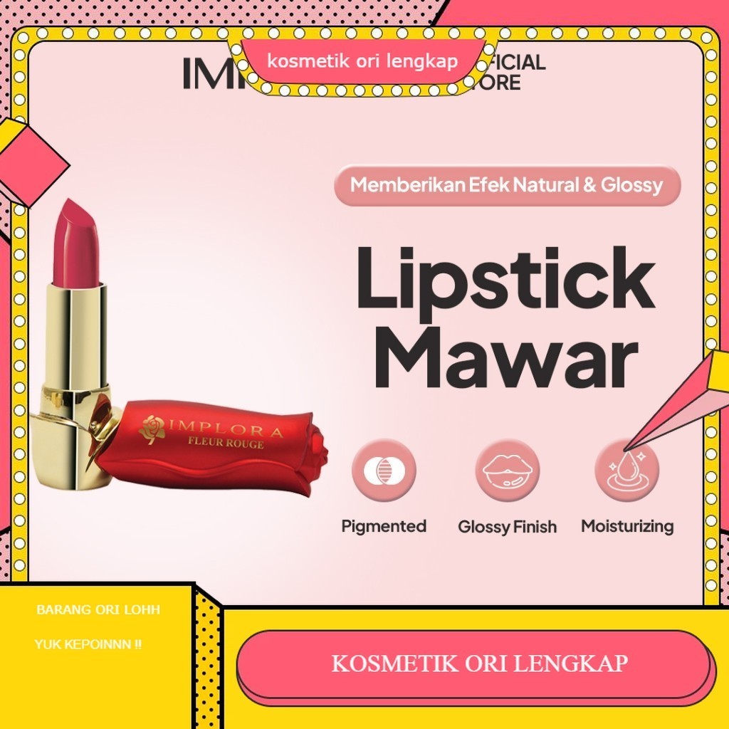 Implora Lipstik Mawar  | lipstik implora 