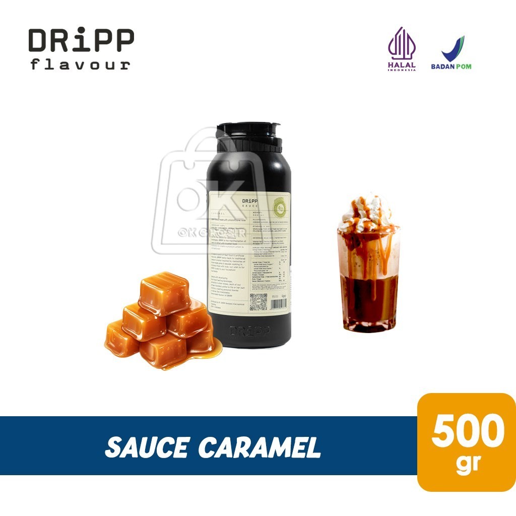 

Dripp Topping Saus Karamel Caramel Sauce (Botol 500gr)