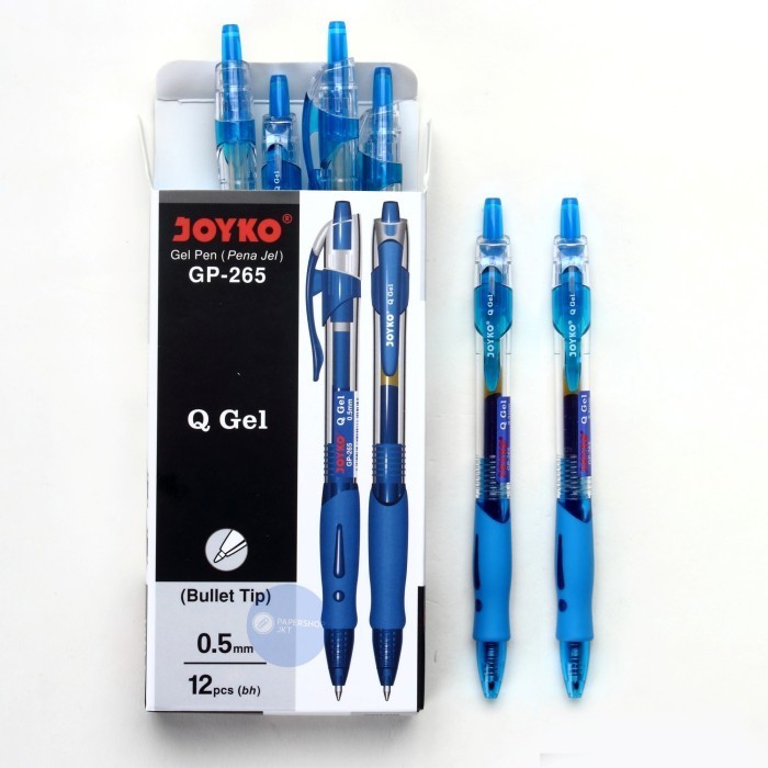 

promo ✨ -Pulpen Gel Joyko GP-265 Q-Gel 0.5mm / Pulpen Joyko Q-Gel ( Perlusin ) - Hitam