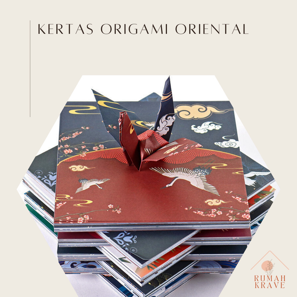 

RUMAH KRAVE - (72pcs) Kertas Origami Oriental Motif Japan China