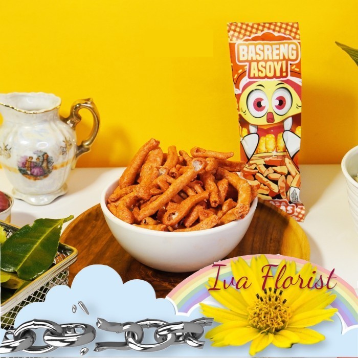 

HOT PEDAS - Kripik Basreng crispy 25Gr gorengan kriuk SNack bakso goreng makanan ringan krupuk keripik