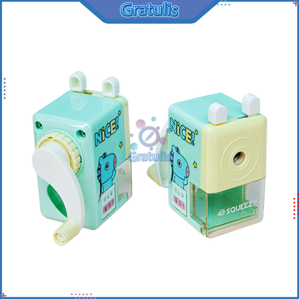 

RAUTAN PUTAR SQUEEZY SM-SQ10 (1 SET) / KEROKAN MANUAL PENCILS / SHARPENER / KEROKAN TAJAM KARAKTER