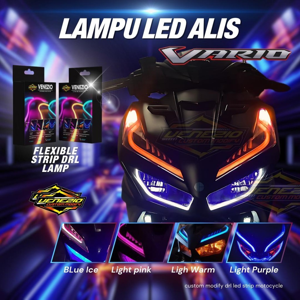 PAKET LAMPU ALIS VARIO 125 150 4PCS BONUS DEVIL EYES 2 pcs