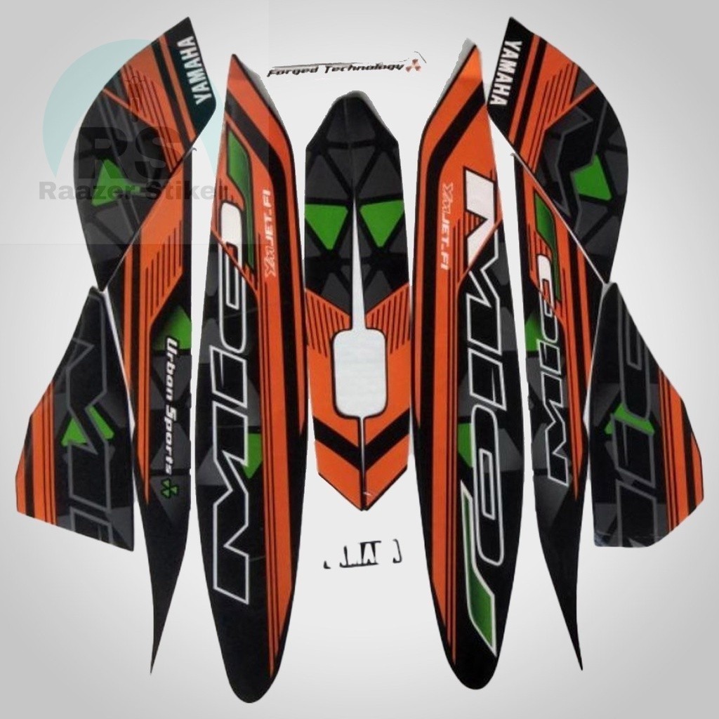 Stiker Striping Lis Body Yamaha MIO J 2014 Lis Les Body Motor MIO J 2014 Standar
