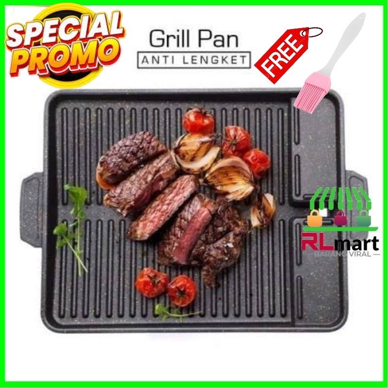 Korean Grill  Pan  / Grill Pan Square GRILL KOTAK GRILL KOMPOR