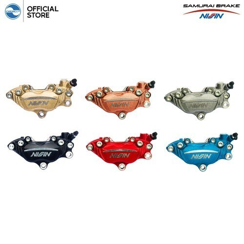 CALIPER NISSIN 4P KALIPER NISSIN 4  PISTON CALIPER NISSIN 4P ORIGINAL NINJA 150 RR XMAX 250