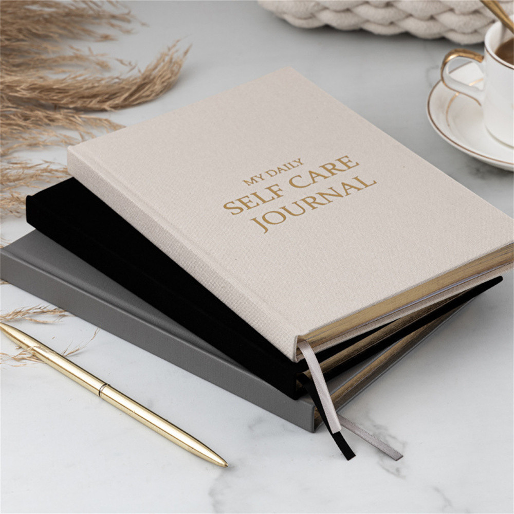 

Gratitude Journal Five-minute Journal Happy Book Self-help Diary Cloth Cover Notebook