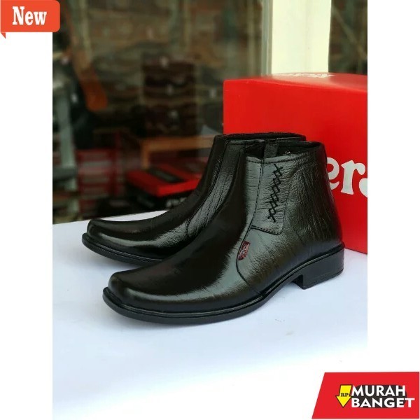 Sepatu kerja pria yg terbaru dan viral- sepatu pantofel tinggi pria/sepatu formal tanpa tali/sepatu 