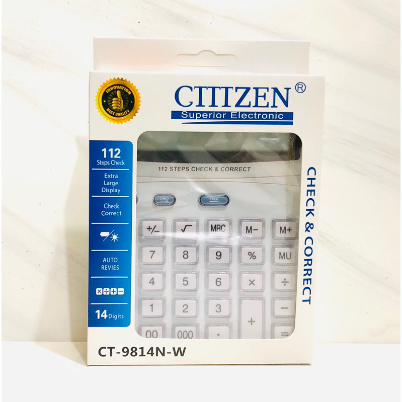 

Kalkulator Citizen CT 9814N - W CITIZEN 14 Digit