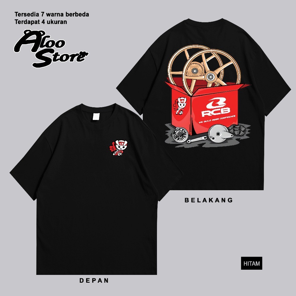 Kaos / Baju / Tshirt RCB RACING VELG RCB ORIGINAL OTOMOTIF Distro Terlaris