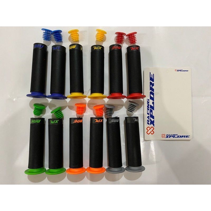 [ DELSER MOTOR ] GRIP STANG MOTOR BULU GARIS XPLORE SARUNG GAS HANDFAT HANDGRIP HANGRIP HAND GRIP HA