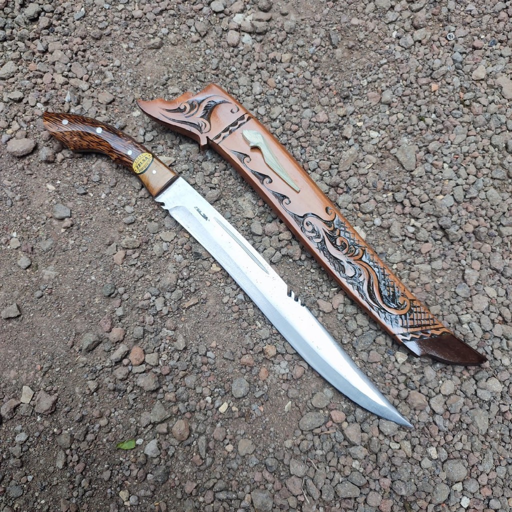 putra katana TERLARIS GOLOK BAJA PUTIH ASLI GOLOK SEMBELIH SAPI ZELSA UKIR UKURAN JUMBO TAJAM KUALIT