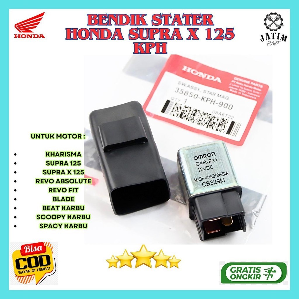 Bendik Supra x 125 Ori / Bendik Stater Honda Karisma Original Premium - 35850-KPH-900