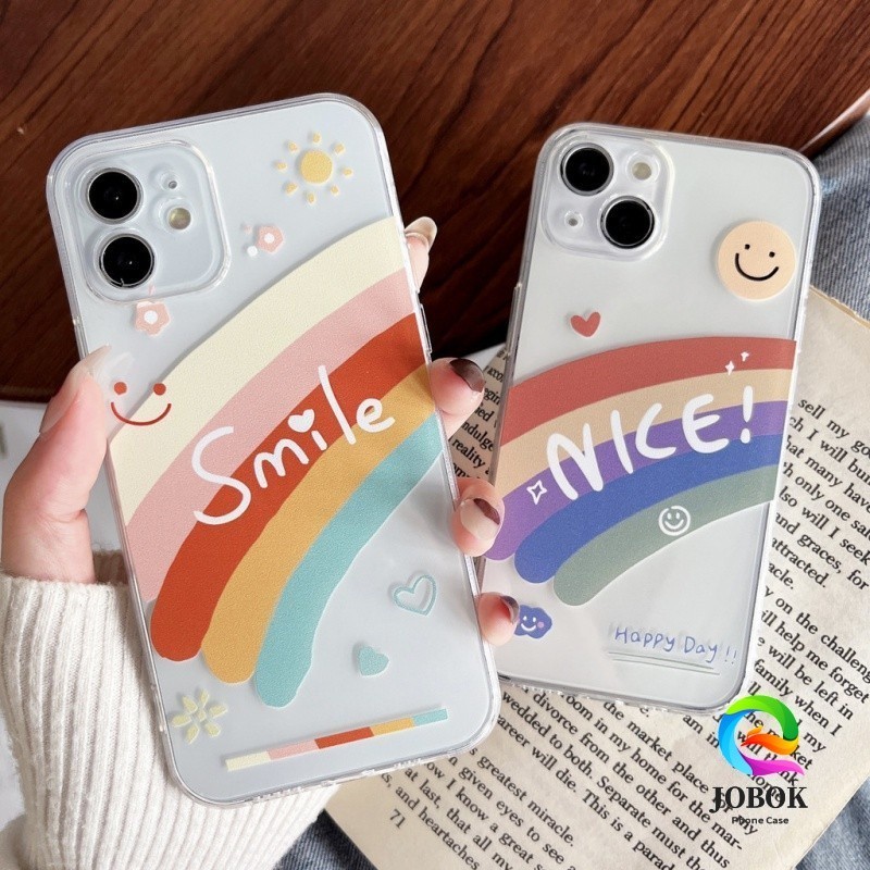 Casing Xiaomi Redmi Poco Couple Pelangi Aesthetic  Case Bening Clear Case  Redmi 13C 12C 10A 9A 9A 9