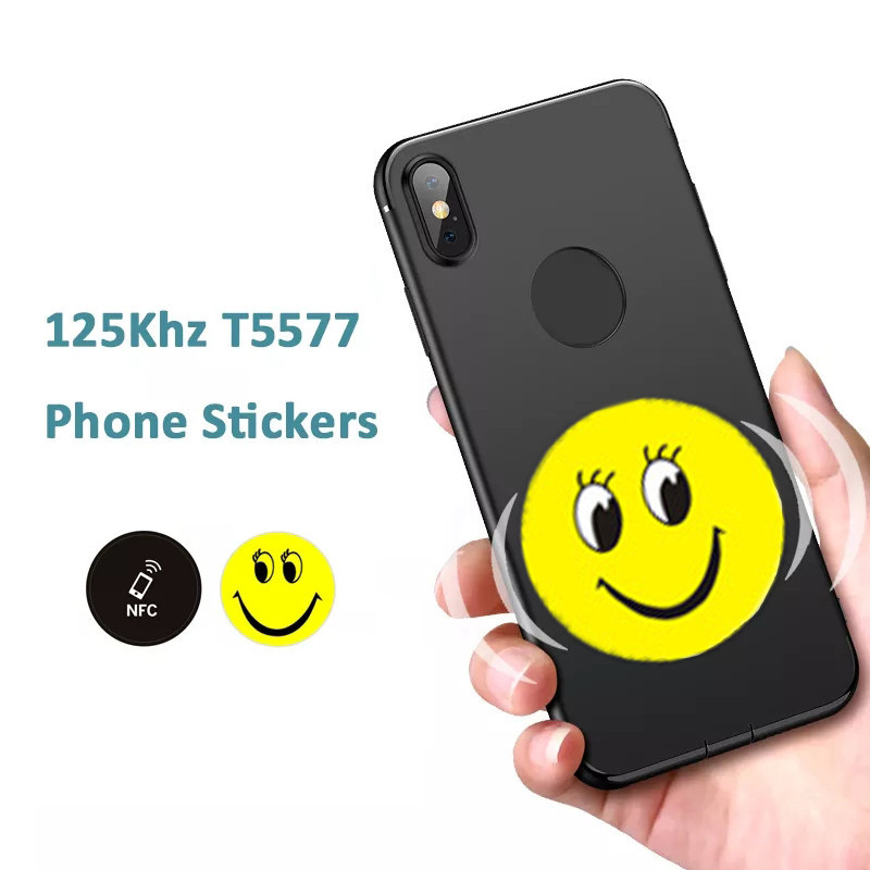 

5/10pcs RFID 125Khz T5577 Anti-Interference Mobile Phone Sticker Writable EM4305 Cartoon Tags Stickers Proximity Label