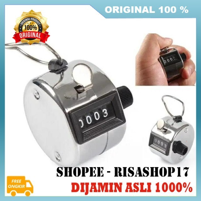 Alat Zikir Jari Alat Penghitung Zikir Manual Alat Hitung Cepat Manual Tasbih Manual Stainless 100% A