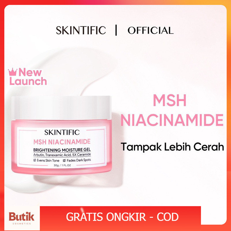 BC - SKINTIFIC MOISTURIZER NIACINAMIDE BRIGHTENING MOISTURE GEL 30gr - 6gr