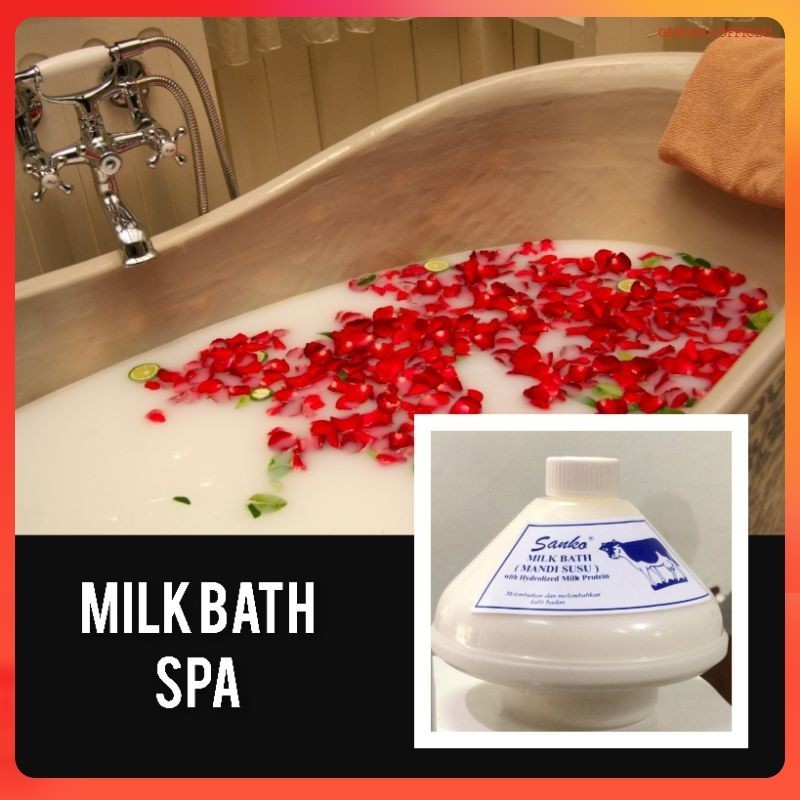 SPA MANDI SUSU CAIR PEMUTIH / MILK BATH SPA WHITENING WITH HIDROLYZED PROTEIN SANKO Toko Alat Cukur 