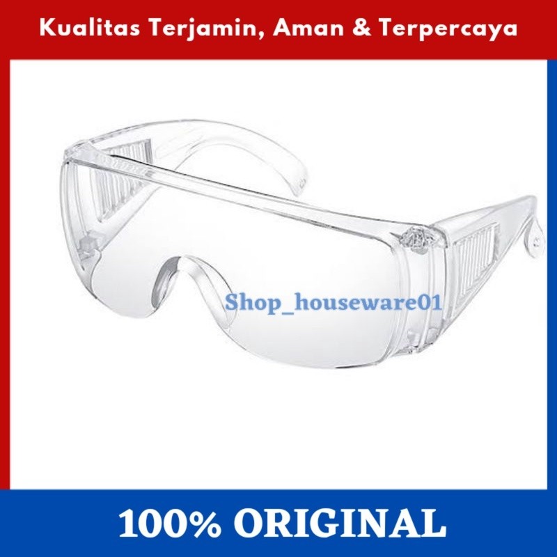 Kaca mata Krisbow clear/Kaca mata Pelindung/Spectacle Clear/Kaca mata safety.