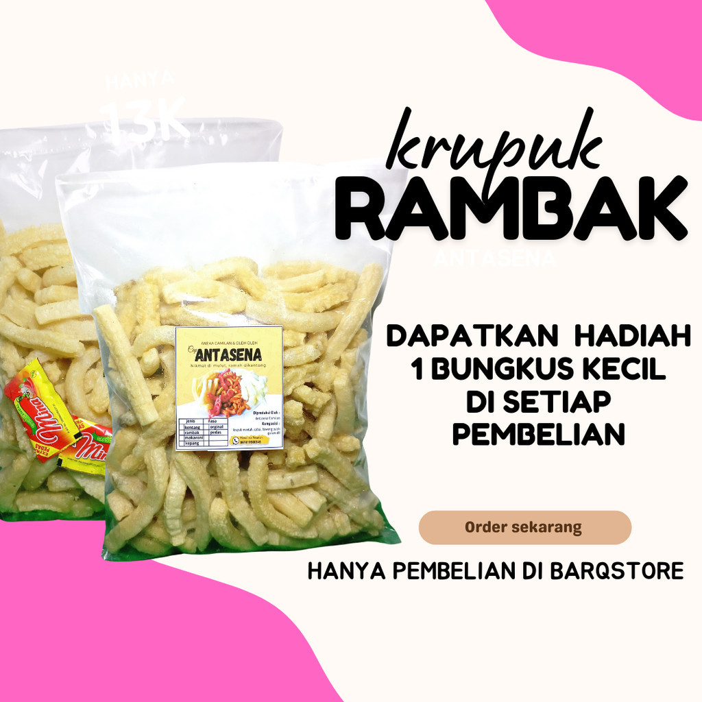 

Rambak Terigu/ Stik Tahu/ Kerupuk Tahu Panjang Gurih 250 Gram