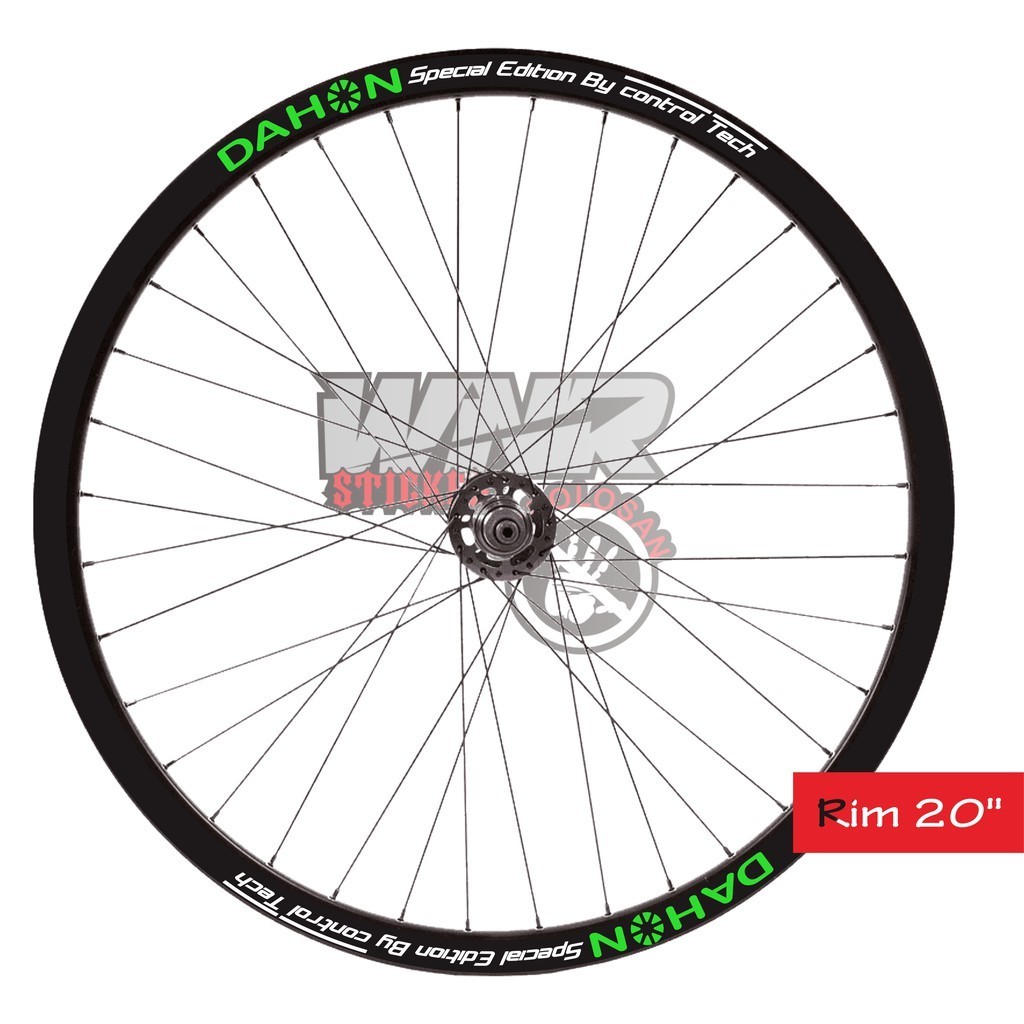 Sticker sepeda sticker velg rim 20 dahon