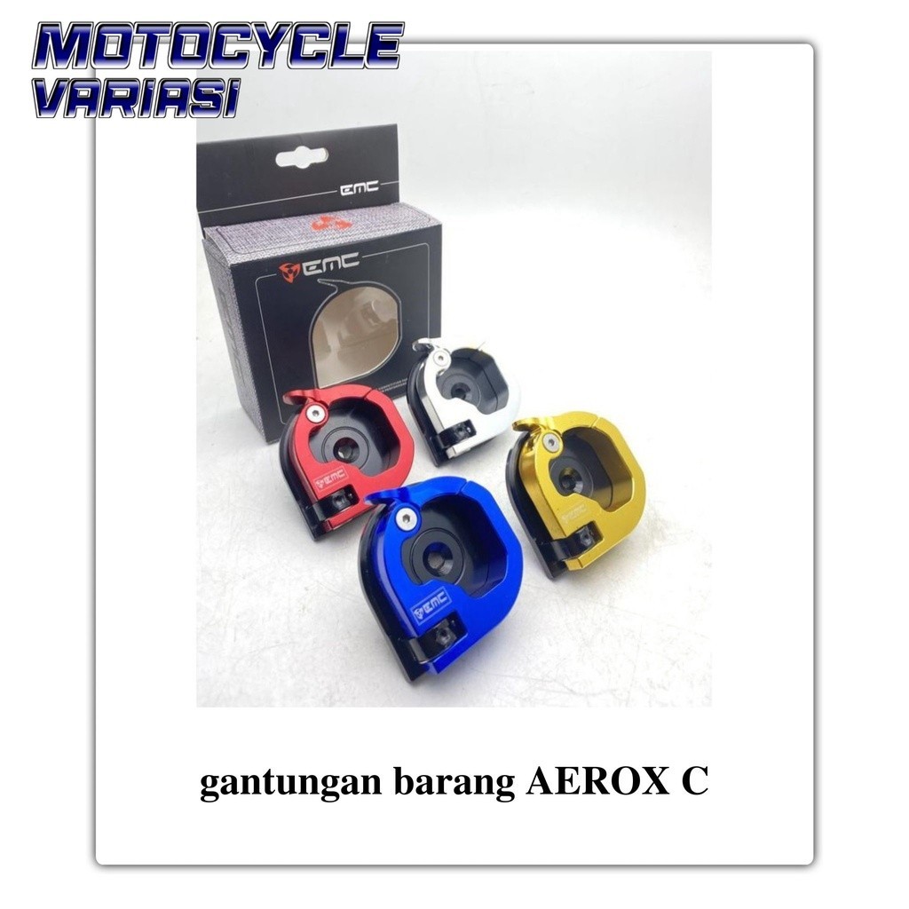 hook gantungan barang motor AEROX CONNECTED 155 VVA 2021-2016 GMC