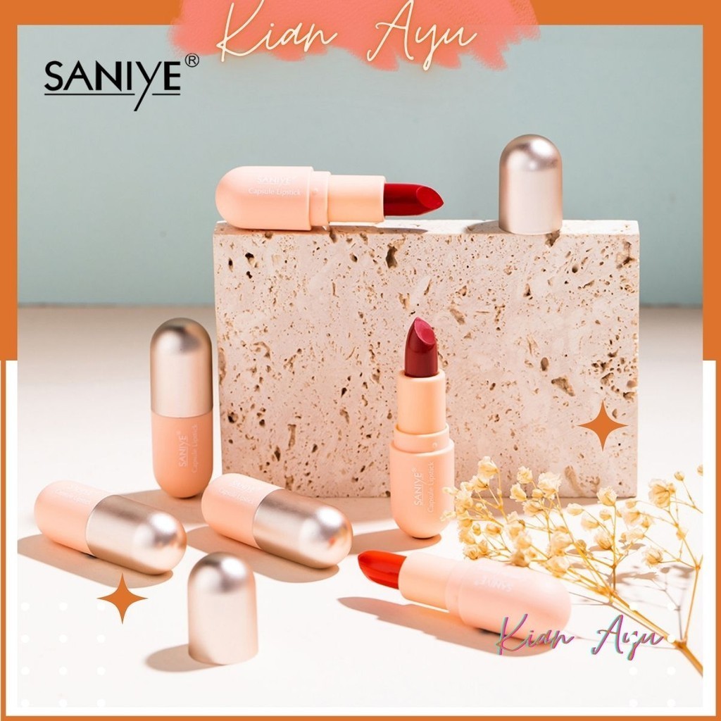 KianAyu* K1139 - Saniye Golden Smooth Capsule Velvet Lipstick