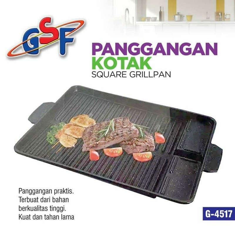 GRILL PAN GSF 4517 | Panggangan Grill Bbq Kotak GSF 4517