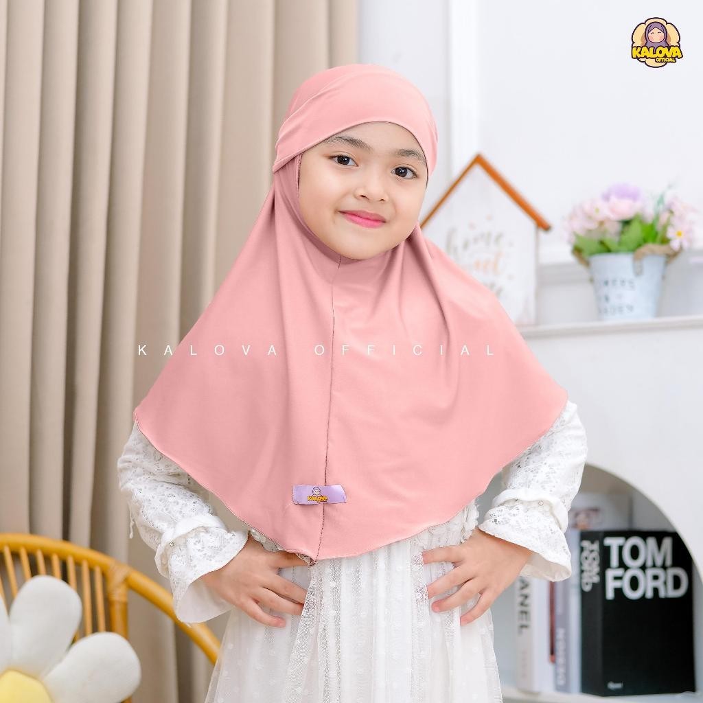 Jilbab Anak Perempuan Bergo Malay Pet Tali 2 Style Kekinian Meisya