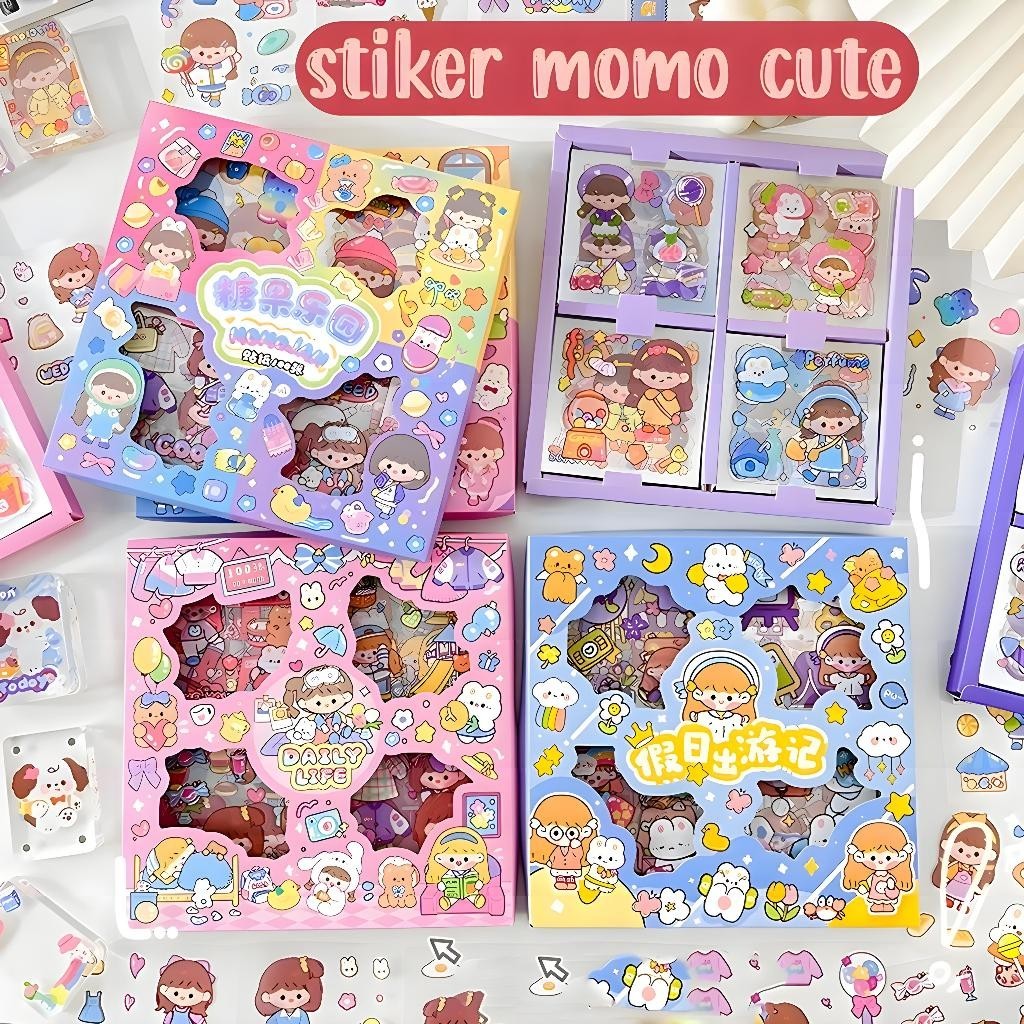 

[TERLARIS] Sticker Momo Stiker Motif Kartun Anime Korea Lucu Anti Air Dekorasi Handbook HM039