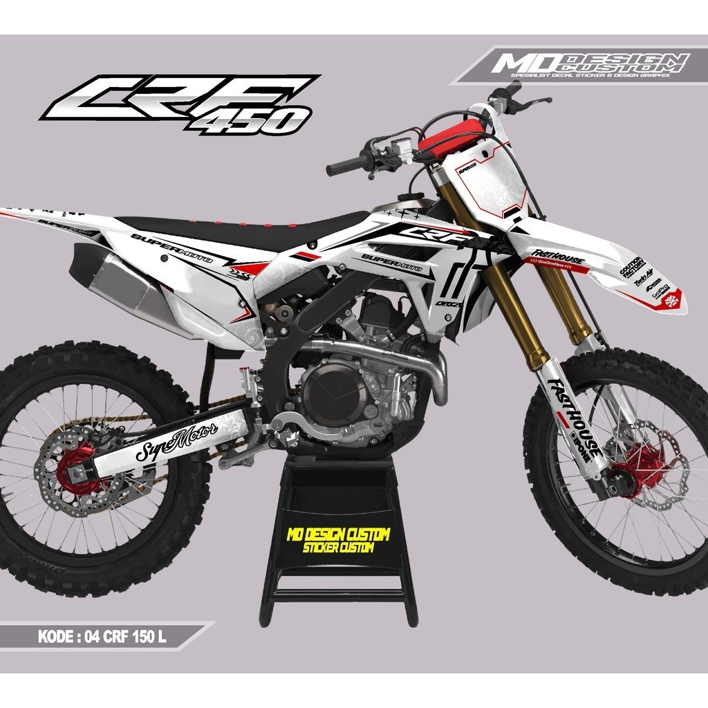 0706 (COD) Sticker Decal CRF 450 FullBody Bebas Request Terbaru - Sticker Premium CRF Terbaru - Stic