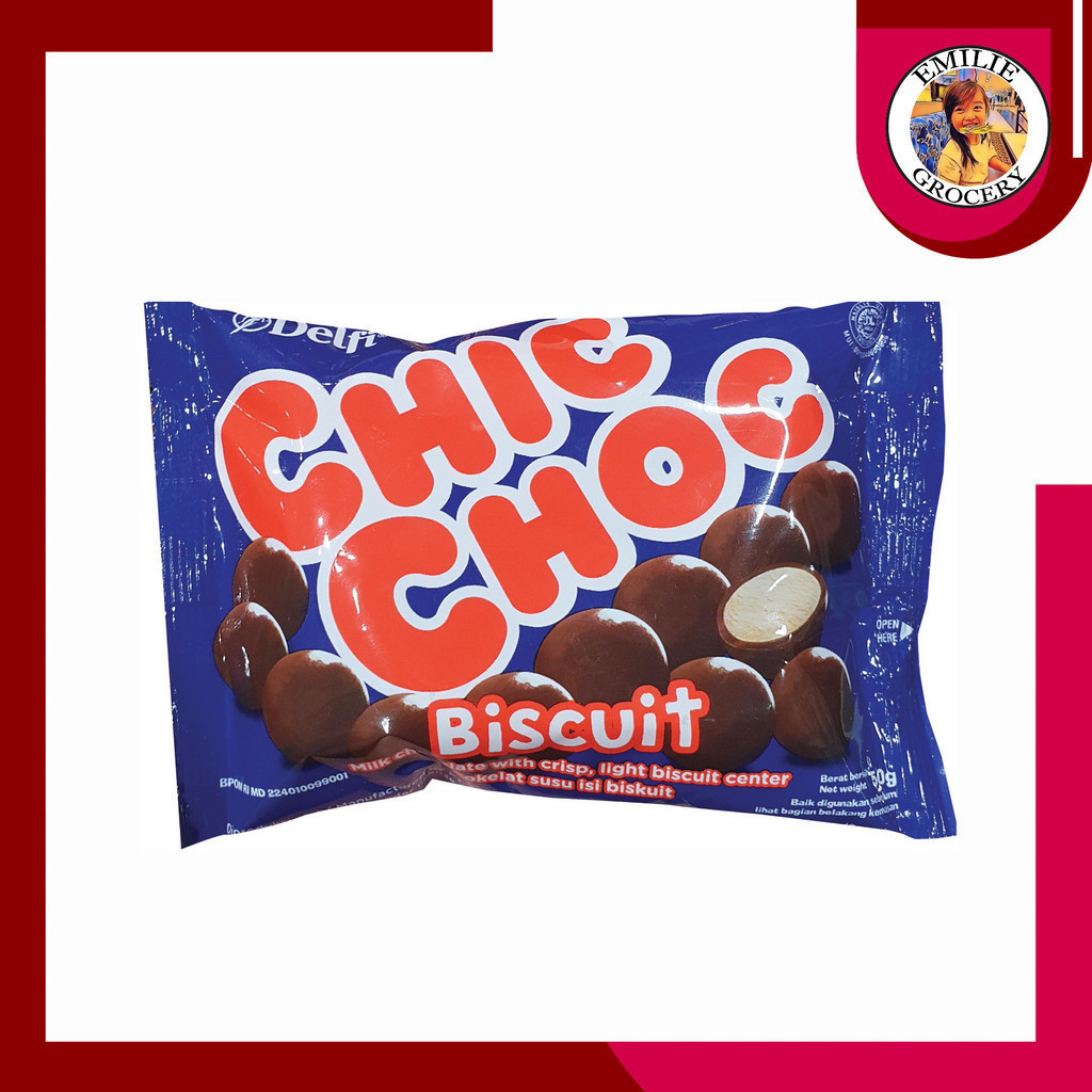 

Delfi Chic Choc Coklat Biscuit 40gram 40 gram (ex 50gram 50 gram)