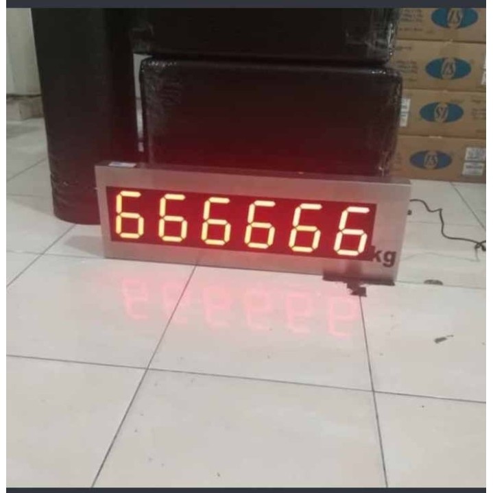 External timbangan ukuran 5inch /external display digitech 5 inch