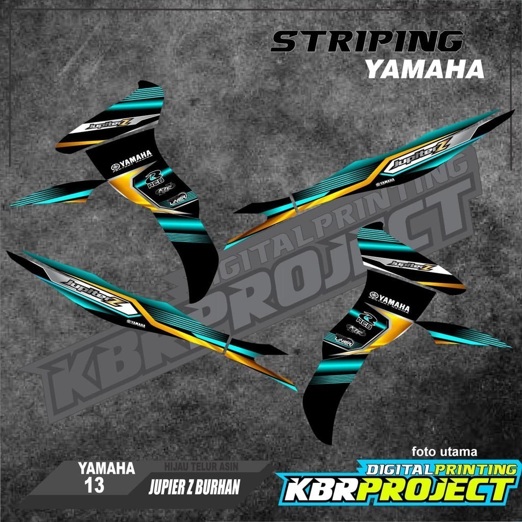 striping jupiter z burhan variasi - stiker motor yamaha - motor – jupiter z burhan